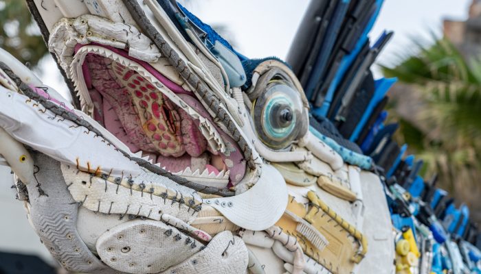 Washed Ashore fish closeup